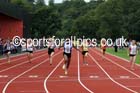 Womens and Girls 100 metres at the Northern Inter-Counties under-17s and 15s at Witton Park, Blackburn. Photo: David T. Hewitson/Sports for All Pics